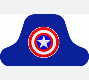 Colete Capitão America escudo azul