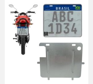 SUPORTE DE PLACA MERCOSUL METAL